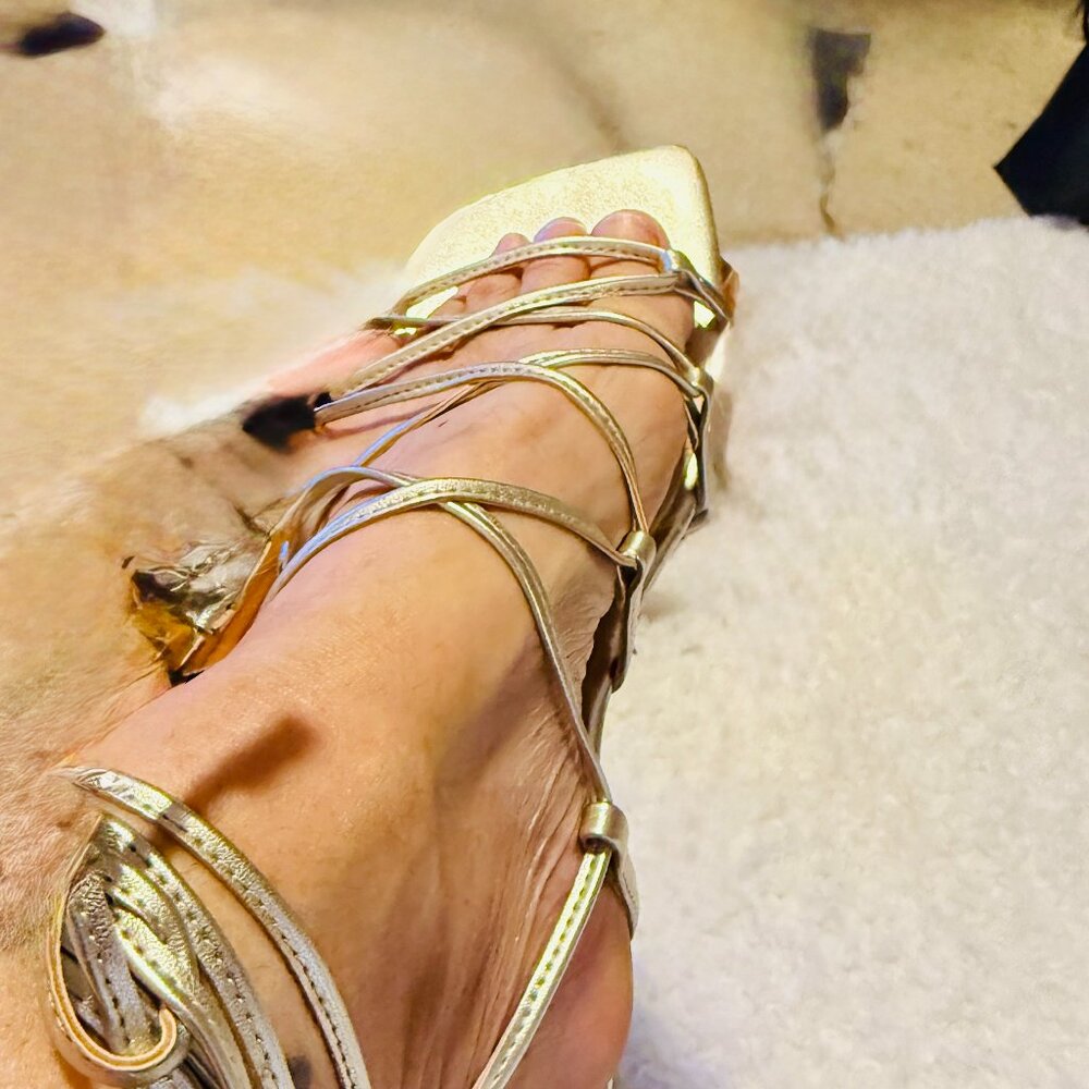 Marc Fisher Calyda Sandal Silver metallic